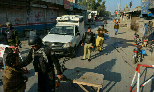 Two policemen martyred in attack on Bannu police post: officials