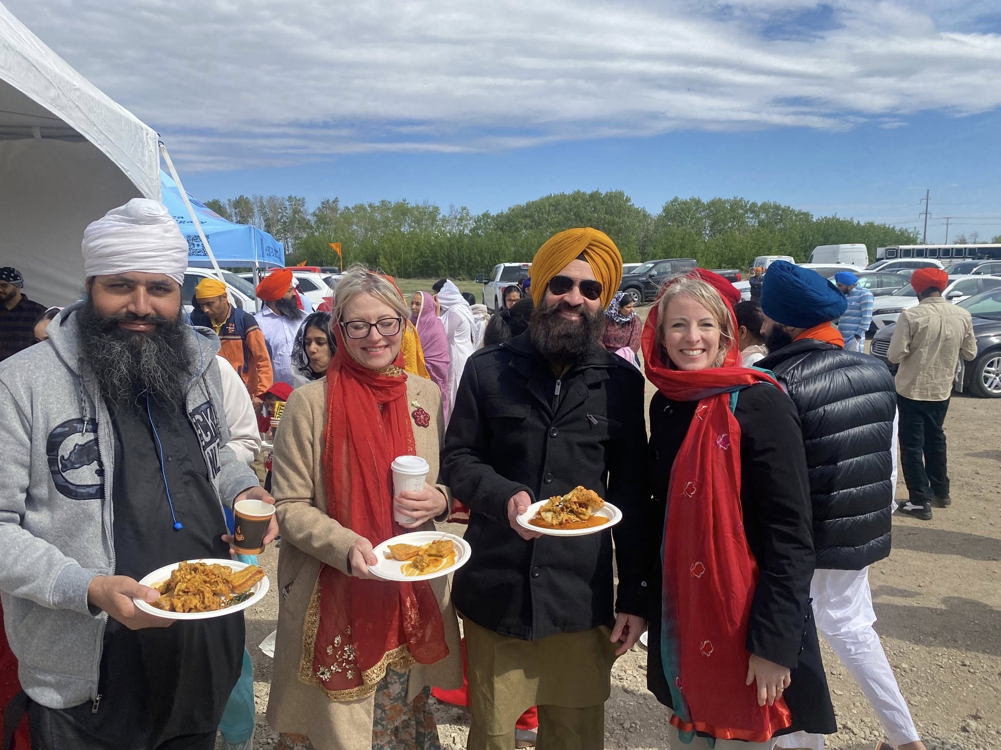 Megan Patterson MLA visited Sikh Day Parade celebrations in Canadian society.