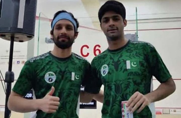 Asian Doubles Squash Championship: Pakistan’s Noor Zaman and Nasir Iqbal in final