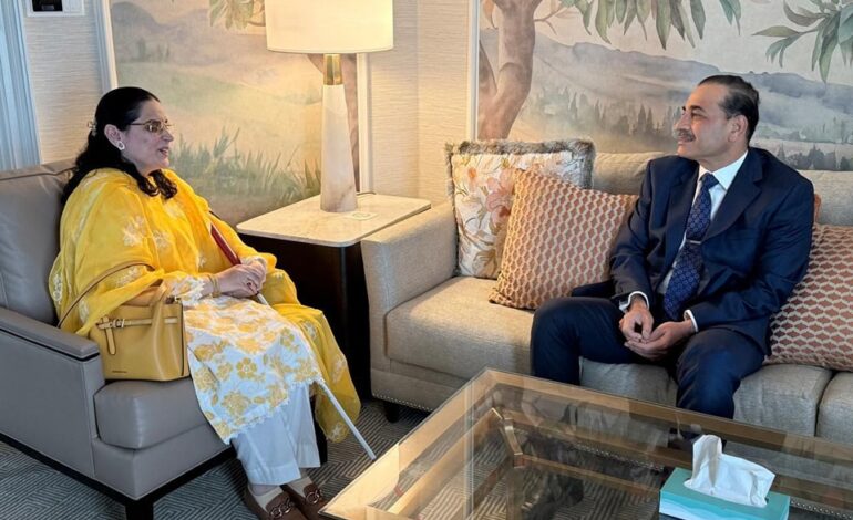 Field Marshal Syed Asim Munir, met with Saima Saleem, Pakistan’s representative mission to the UN