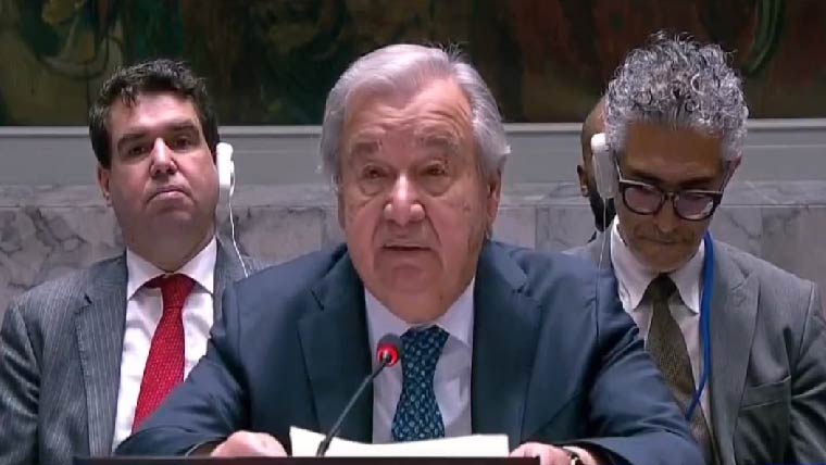 Demand for immediate ceasefire:Secretary General of the United Nations