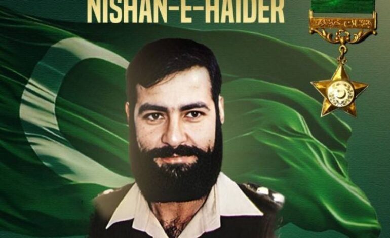 Interior Minister Mohsin Naqvi Honors Martyrdom of Capt Karnal Sher Khan Shaheed