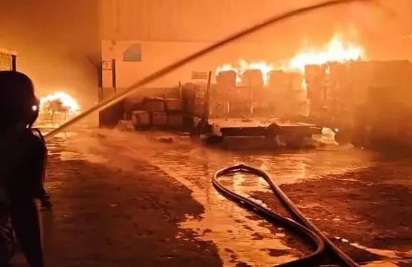 Fire Breaks Out in Lahore Airport Cargo Area Amid Heavy Rainfall