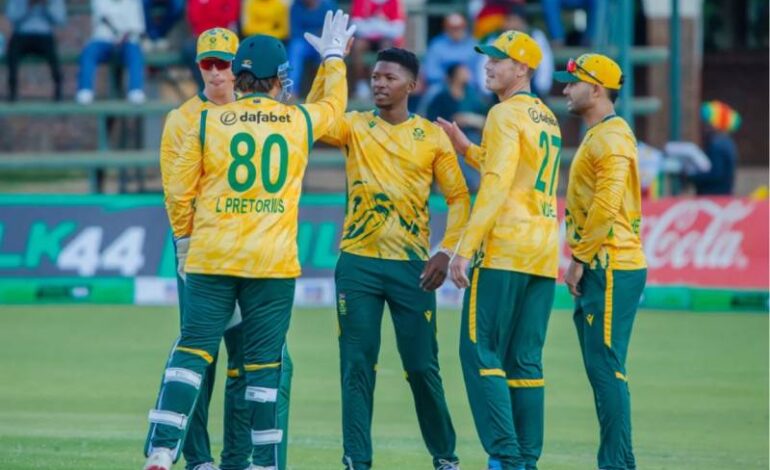 South Africa Beat Zimbabwe by 5 Wickets in T20 Tri-Series Opener
