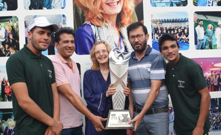 Ambassador’s Netherlands Henny Fokel Visits Junaid Hockey Stadium Lahore