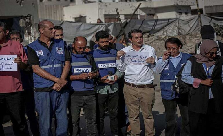 Hungry and tired, AFP journalists document the Gaza war