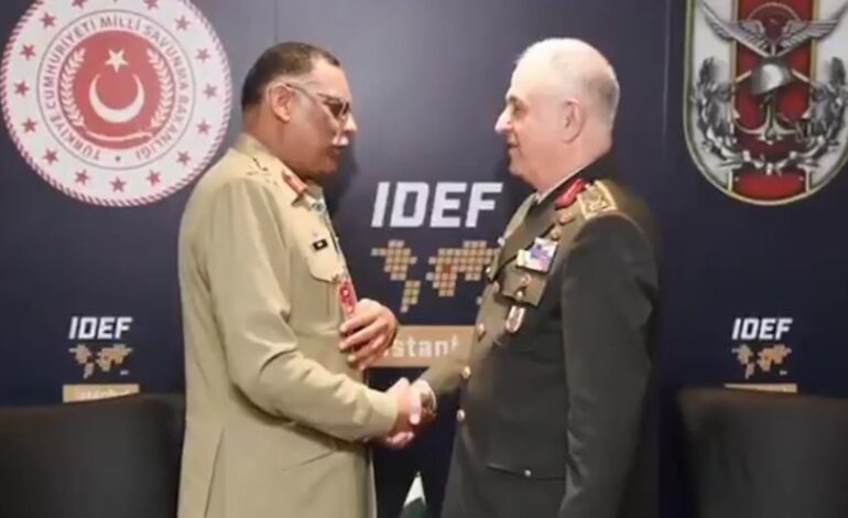CJCSC Sahir Shamshad represents Pakistan at IDEF-2025 in Istanbul