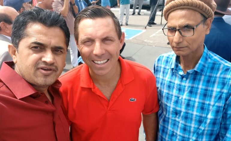 Brampton’s Mayor Patrick Brown celeberates with citizens at Chinguacousy Park