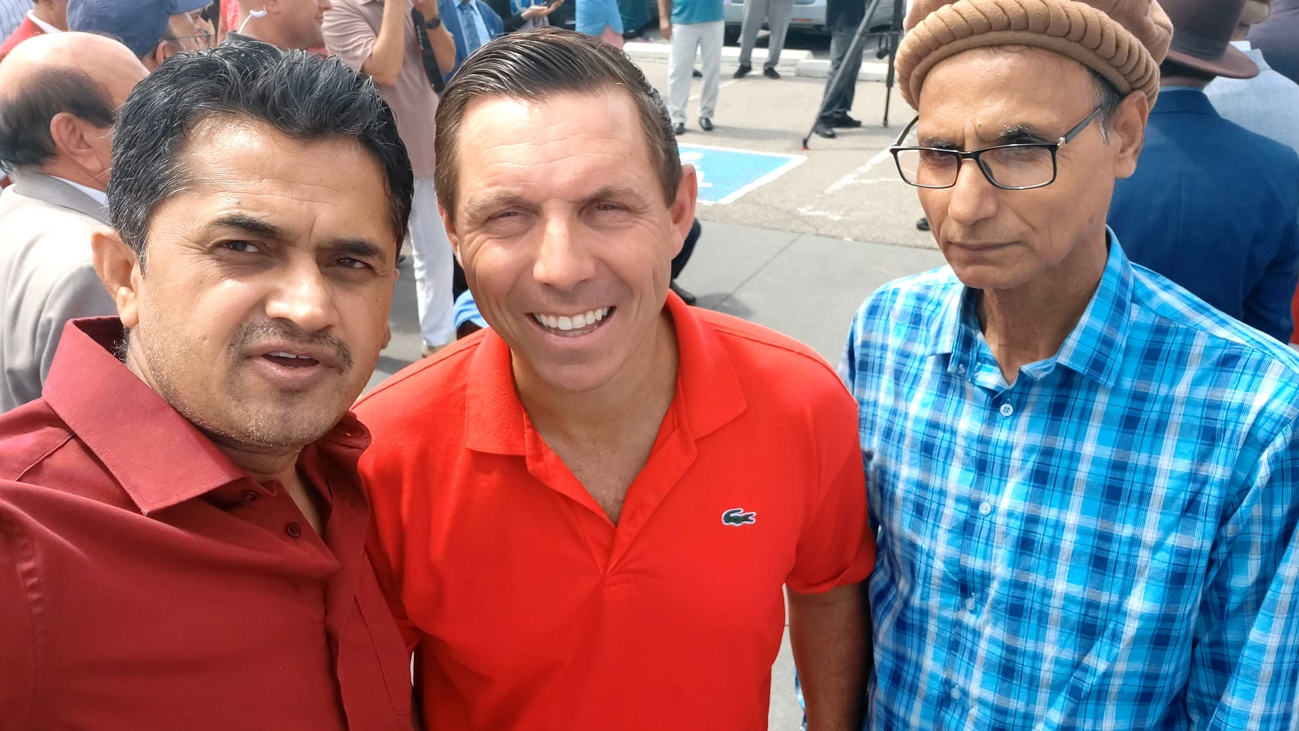 Brampton’s Mayor Patrick Brown celeberates with citizens at Chinguacousy Park