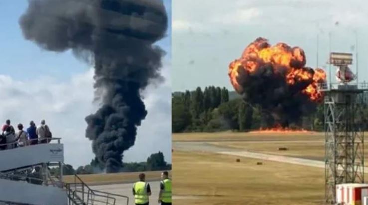 United Kingdom: Plane crashes at Southend Airport.