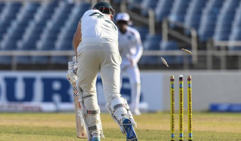 Starc Strikes in 100th Test as Australia Posts 225, West Indies End Day One at 16-1