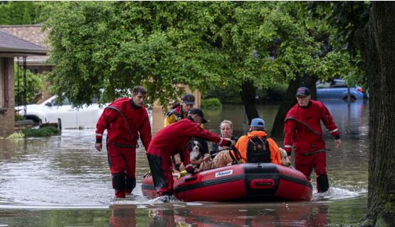 USA: Heavy rains and flooding in various states