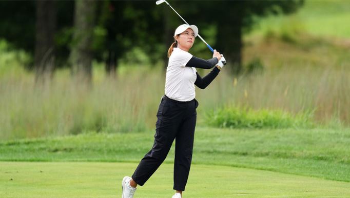 Chinese rookie Wang grabs LPGA lead at storm-hit TPC Boston