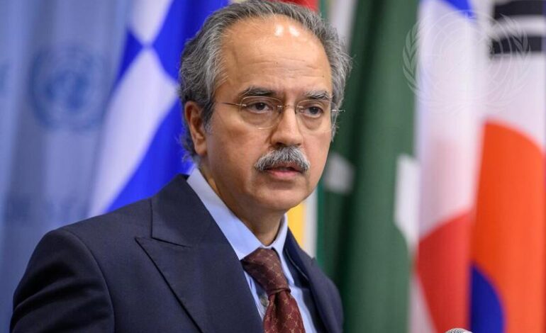 Pakistan’s UN envoy says Gaza takeover plan threatens two-state solution