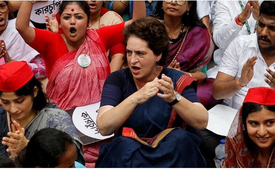 India: Congress party protests against election rigging