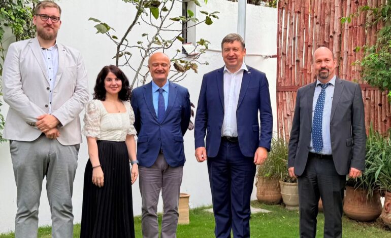 New Ambassador EU Raimundas Fosters Team Spirit with Welcoming Gesture