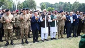 Funeral prayers of SSG commando Major Adnan Aslam offered in Rawalpindi
