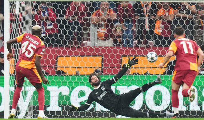 Osimhen scores from the spot as Galatasaray beat Liverpool 1-0
