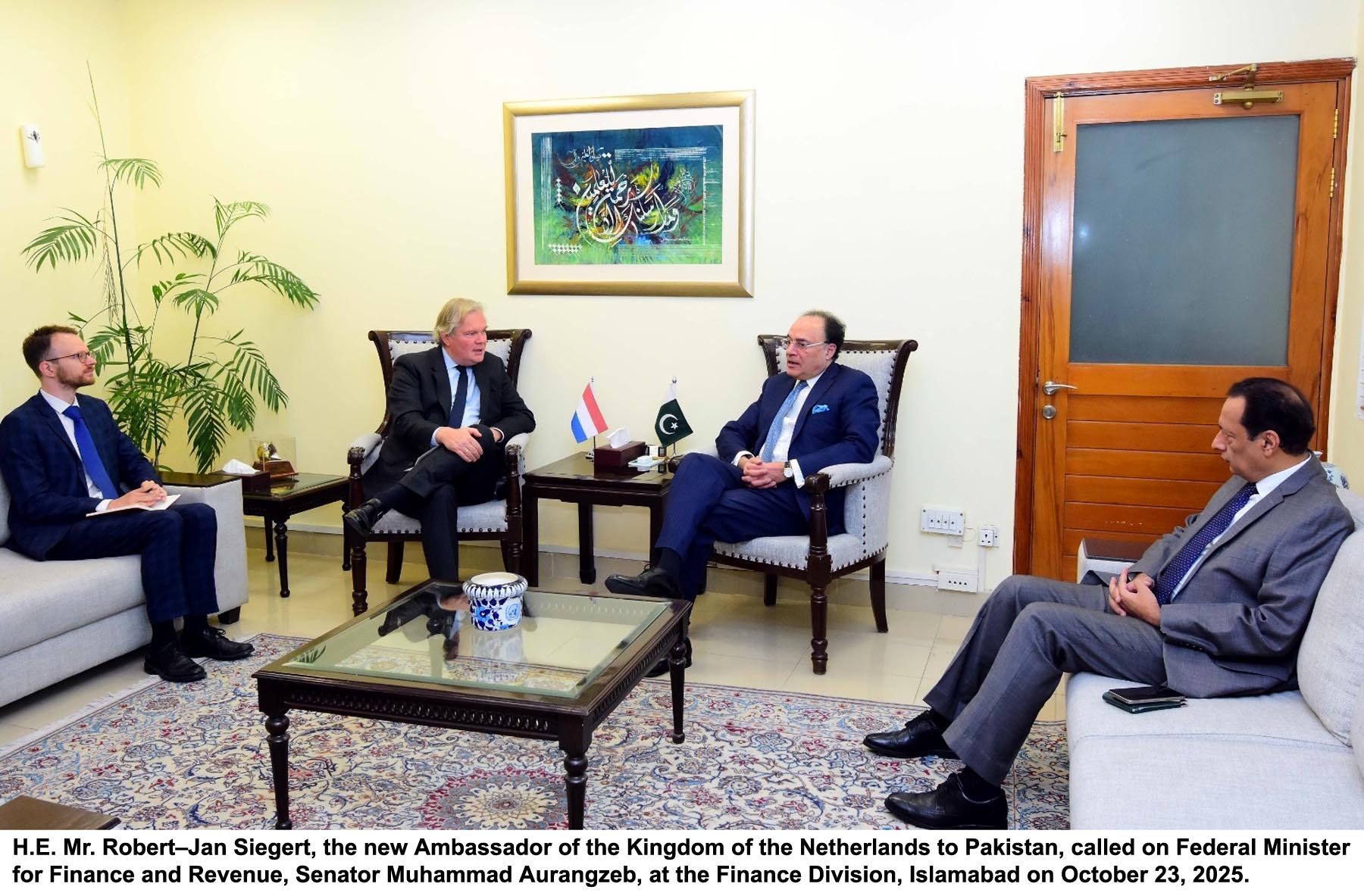Finance Minister, Netherlands Ambassador discuss boosting bilateral trade and investment relations