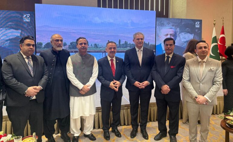 Federal Ministers Khalid Hussian Magsi and Justice Aqeel Malik attends celebration of Türkiye’s National Day