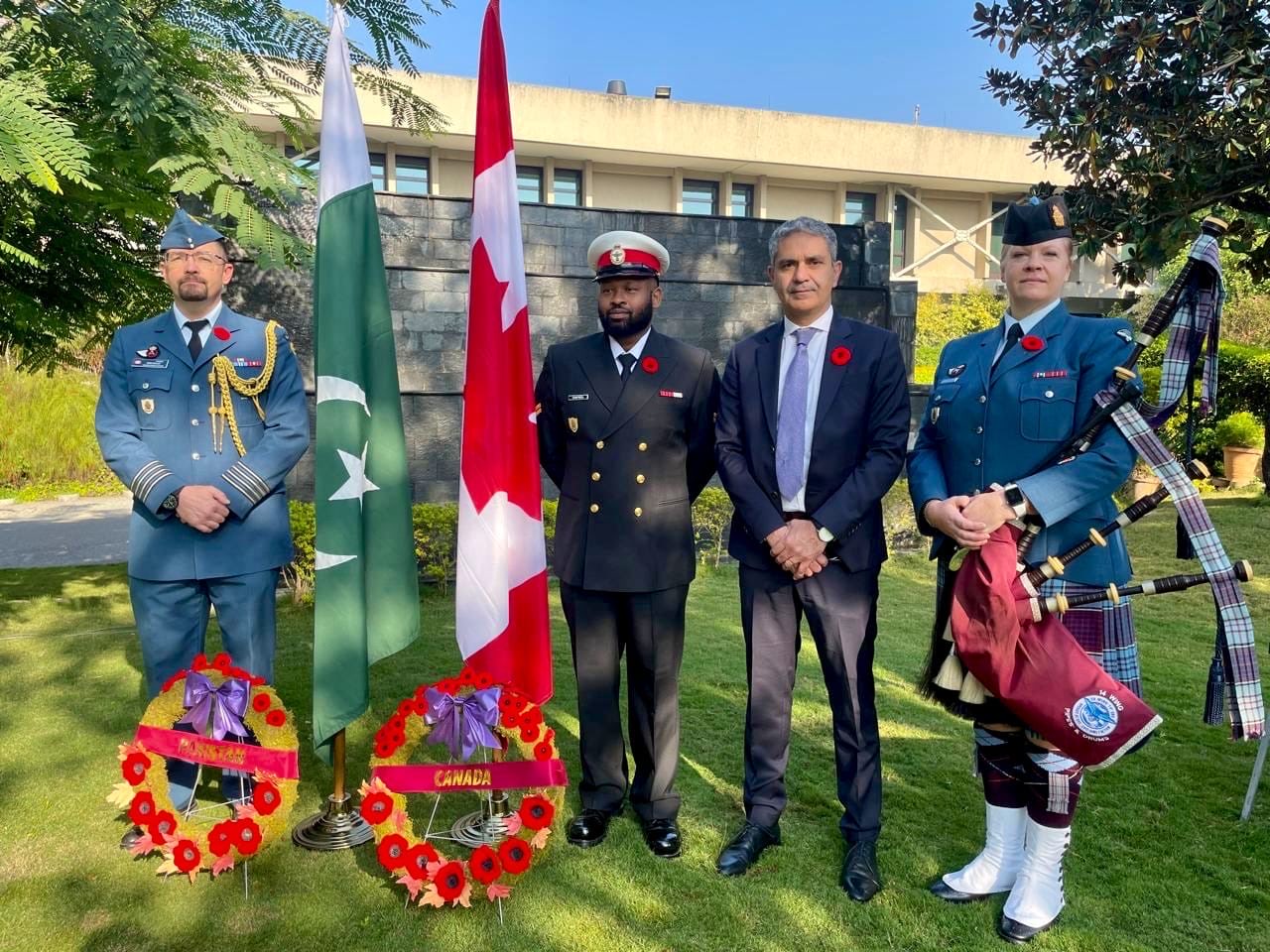 High Commission of Canada Tariq Ali Khan Marks Remembrance Day, Honours Fallen Soldiers