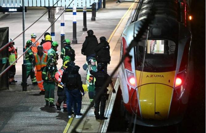 UK police charge man with attempted murder over train stabbing that wounded 11 people
