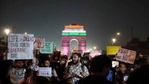 ‘I miss breathing’: Delhi protesters demand action on pollution, some arrested by police