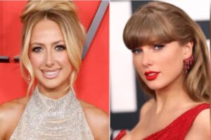 Taylor Swift and Brittany bring red fever to stadium