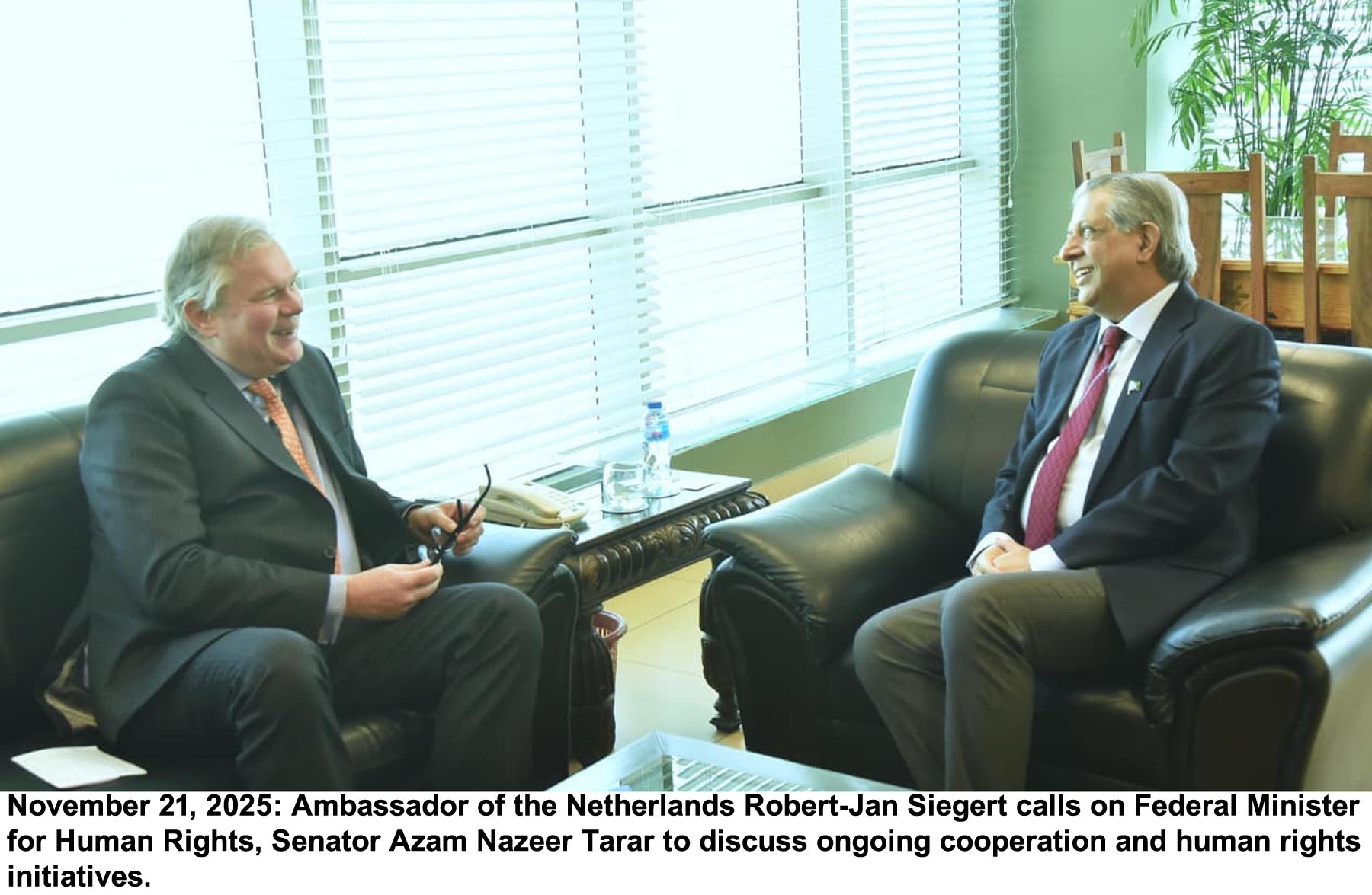 Netherlands’s Ambassador Calls on Federal Minister for Human Rights
