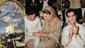Actor Zarar Khan ties the knot with businesswoman Momal Khan