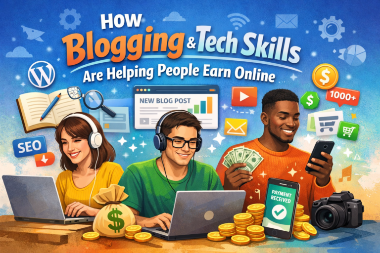 How Blogging and Tech Skills Are Helping Beginners and Professionals Earn Online
