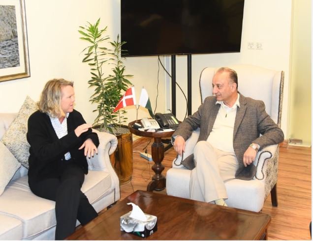 Denmark’s Ambassador Calls on Federal Minister Musadik Malik
