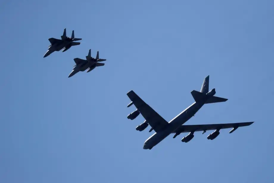 Barksdale Air Force Base in Louisiana, home to the US Air Force's B-52 bomber fleet, where multiple unauthorized drones were detected during the week of March 9.