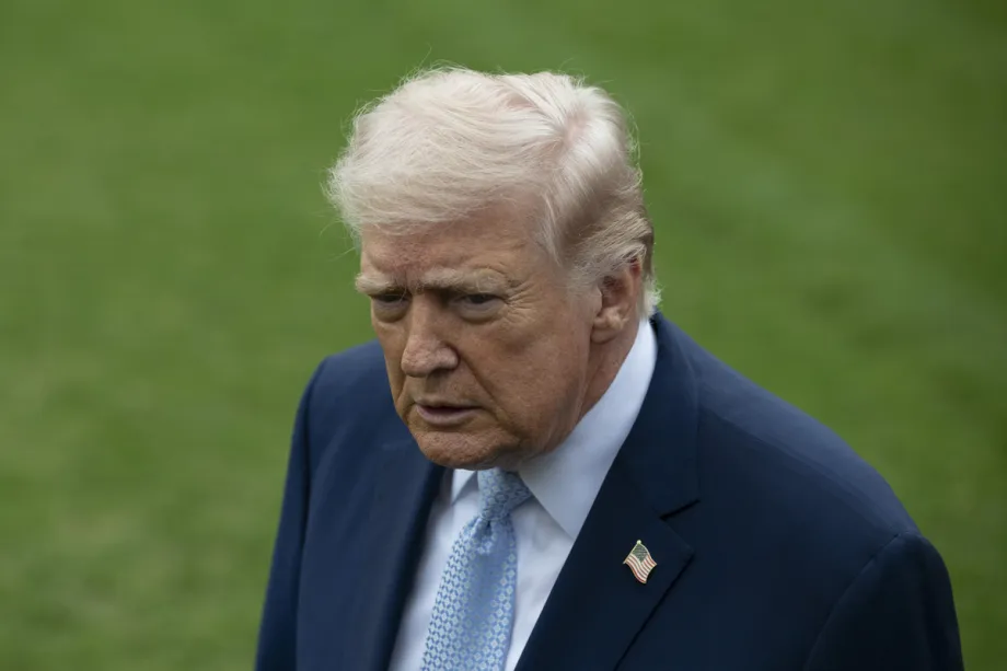 Donald Trump speaking about NATO and Iran conflict tensions