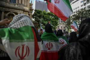 Iranian military forces at the Strait of Hormuz as Tehran demands recognition of its sovereignty over the strategic waterway and outlines five conditions for ending the war with the US and Israel