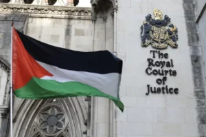 Hamas legal appeal hearing at UK tribunal with government representatives and video link participant