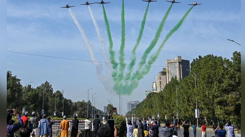 Pakistan Day video showing armed forces unity and patriotism with soldiers taking oath