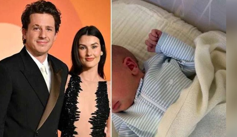 Charlie Puth cradles newborn son Jude as wife Brooke Sansone shares