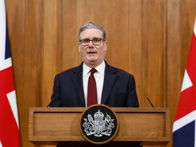 British Prime Minister Keir Starmer says UK will not back blockade of Strait of Hormuz or be dragged into Iran war.