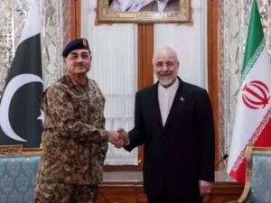 Field Marshal Asim Munir meets Iranian Parliament Speaker Mohammad Bagher Ghalibaf in Tehran for nuclear breakthrough talks.