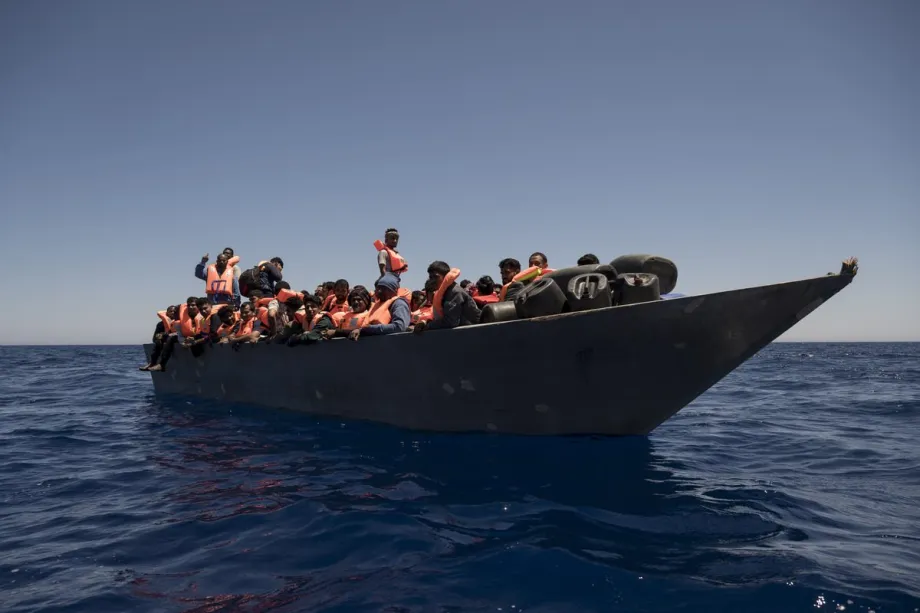 Survivors of a capsized migrant boat arrive on the Italian island of Lampedusa as over 70 people remain missing in the Mediterranean.