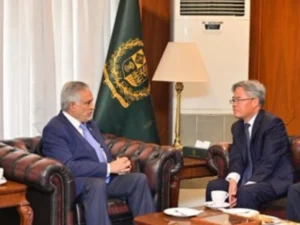 Chinese Envoy Expresses Full Support, Lauds Pakistan’s Efforts for US-Iran Talks in Meeting with FM Dar