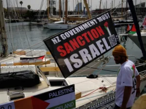 Israel intercepts Gaza-bound aid ships in international waters near Greece, organisers call it 'piracy'.Israel intercepts aid ships bound for Gaza near Greece