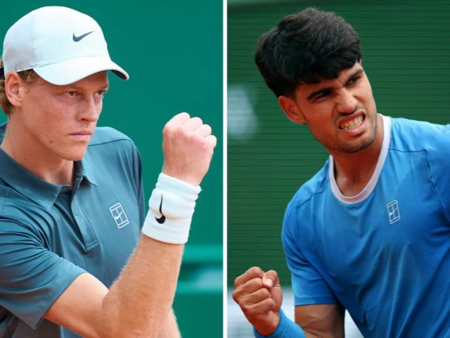 Jannik Sinner and Carlos Alcaraz dominate their Monte Carlo openers as they continue their duel for world number one ranking.