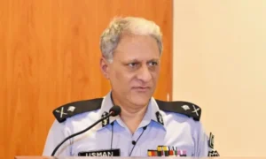 FIA Director General Dr. Usman Anwar demonstrates AI-powered criminal tracking system that visualizes appearance changes from old photographs