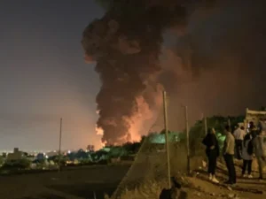 Iranian military and Gulf security imagery following Tehran’s condemnation of fresh US strikes near Bandar Abbas.