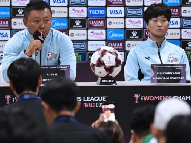 North Korean women’s football team arriving in South Korea ahead of a rare inter-Korean Asian Champions League match.