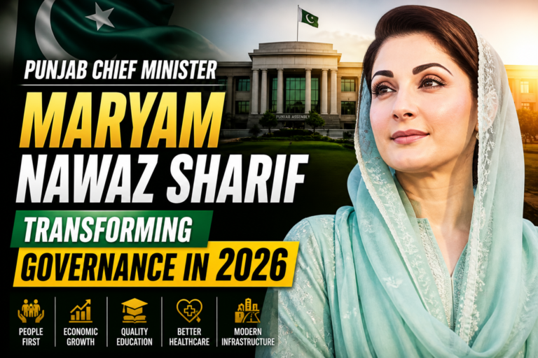 Punjab Chief Minister Maryam Nawaz Sharif: Transforming Governance in 2026