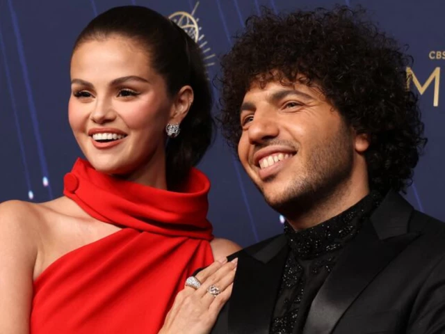 Benny Blanco and Selena Gomez attending a public event together while discussing relationship boundaries and privacy.