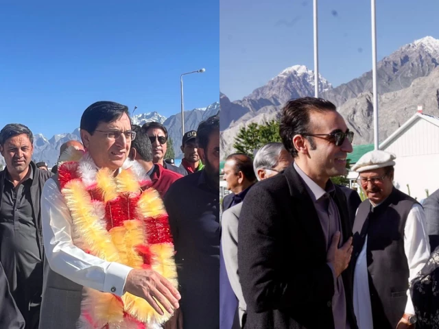 Political rallies and campaign activities in Skardu ahead of the Gilgit-Baltistan elections featuring PTI and PPP leaders.